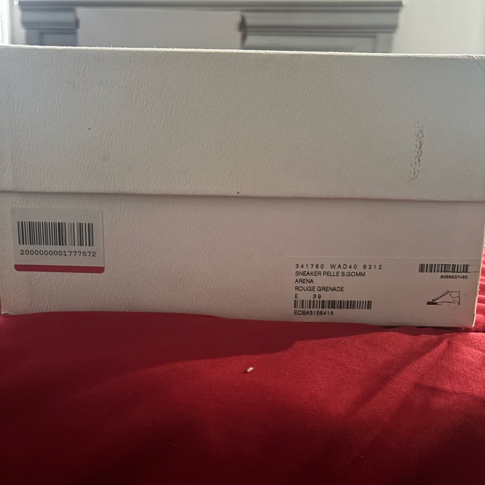 Balenciaga Red High-Top Sneakers - Picture 5 of 6